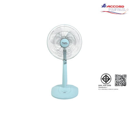 พัดลมตั้งโต๊ะ ACCORD PREVAIL AC-1664 สีฟ้า_8